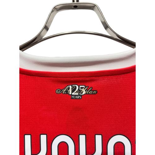 ACミラン (エーシーミラン) サッカーユニフォーム SIZE XL レッド×ブラック レプリカ 125周年 2024-25シーズン ホーム ユニフォーム 圧着カスタム有 カカ【22】 774979-01