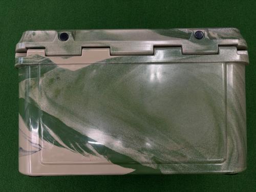 クーラーボックス 約42.6L グリーン カモ 45QTロトモールドクーラーボックス