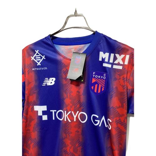 NEW BALANCE (ニューバランス) サッカーユニフォーム SIZE L ブルー×レッド ホーム レプリカ 2024 ショートスリーブ AMT45232