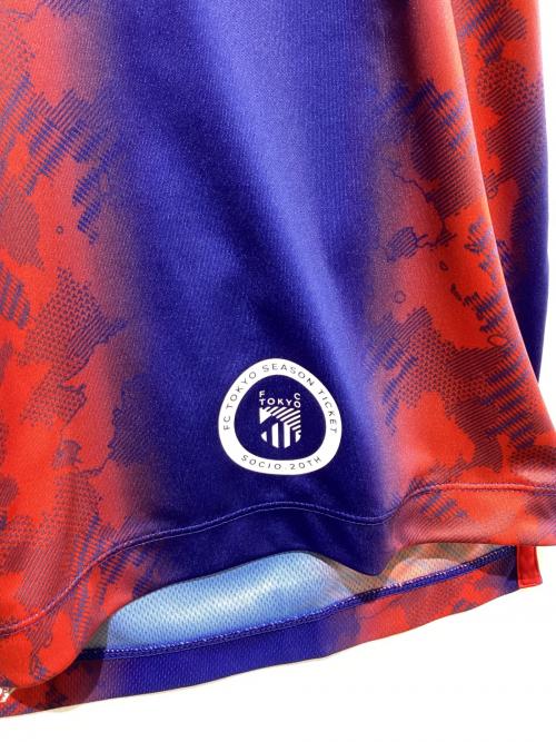 NEW BALANCE (ニューバランス) サッカーユニフォーム SIZE L ブルー×レッド ホーム レプリカ 2024 ショートスリーブ AMT45232