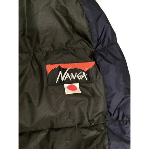 NANGA (ナンガ) マミー型シュラフ(ダウン) ブラック×ネイビー ※純正ケース欠品 別売メッシュバッグ付 オーロラライト450DX