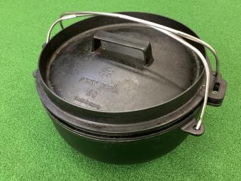 Snow peak (スノーピーク) ダッチオーブン 別売り収納ケース・スタンド・網・リフター付 CS-530 和鉄ダッチオーブン30