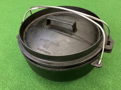 Snow peak (スノーピーク) ダッチオーブン 別売り収納ケース・スタンド・網・リフター付 CS-530 和鉄ダッチオーブン30