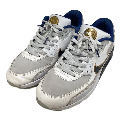 NIKE (ナイキ) ゴルフシューズ メンズ SIZE 28cm ホワイト×ネイビー NIKE AIR MAX 90 GOLF NRG "Pure Platinum FB5055-041