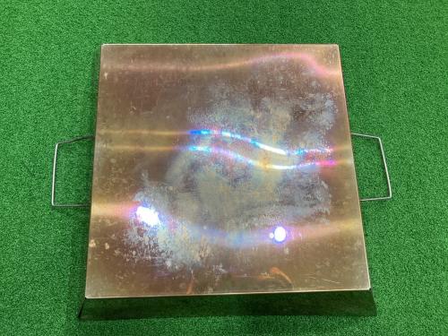 UNIFLAME (ユニフレーム) ファイアグリル 焚火台 エンボス鉄板・FGハンガー ・網（未使用）・網（USED）×2・ケース付