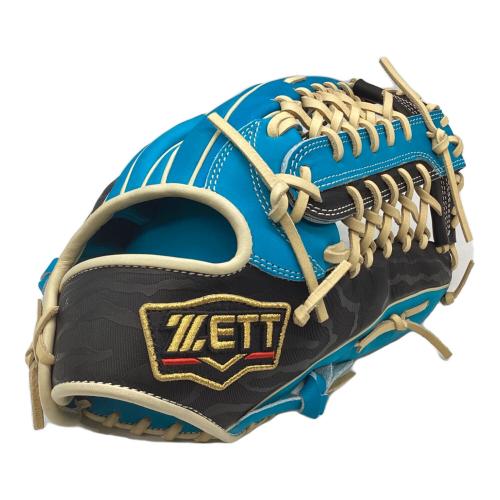 ZETT (ゼット) 軟式グローブ 31cm ライトブルー×ブラック プロステイタス 外野用 BRGB32247