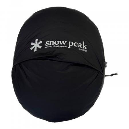 Snow peak (スノーピーク) マミー型シュラフ(ダウン) ブラック×レッド