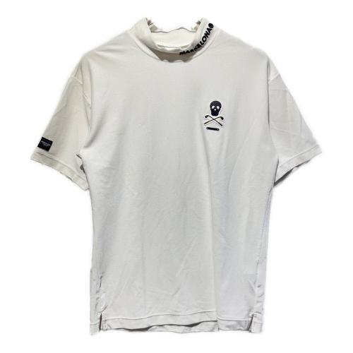 MARK&LONA (マークアンドロナ) ゴルフウェア(トップス) メンズ SIZE 48 ホワイト Superb Micro Pile Tee 24年春夏 モックネック MLM-4A-AA08