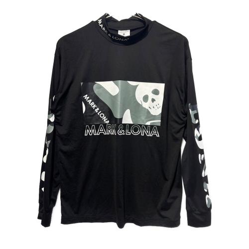 MARK&LONA (マークアンドロナ) ゴルフウェア(トップス) メンズ SIZE 46 ブラック Cray Mock Neck Shirts 24年春夏 モックネック MLM-4A-AU01