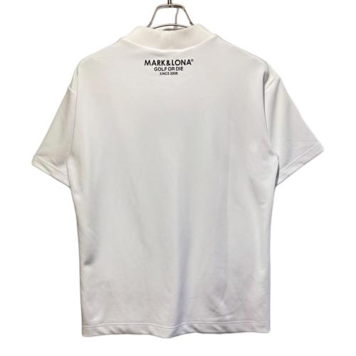 MARK&LONA (マークアンドロナ) ゴルフウェア(トップス) メンズ SIZE 48 ホワイト GIS Spounge Mock Tee 24年春夏 モックネック MLM-4B-AA13