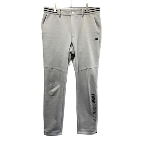 NEW BALANCE (ニューバランス) ゴルフウェア(パンツ) メンズ SIZE XL(6) グレー×オレンジ インレイ裏フリース スリムジョガーパンツ  23年秋冬 012-3236005