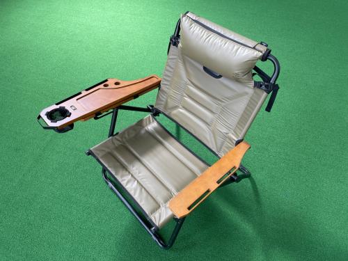 AS2OV (アッソブ) アウトドアチェア オリーブ ＠ 別売りサイドテーブル付き リクライニング ロー ローバーチェア