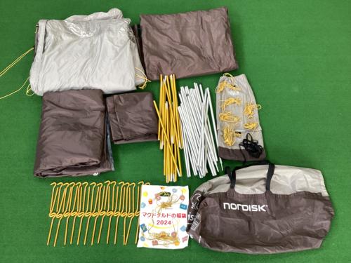 Nordisk (ノルディスク) ツールームテント グレー レイサ6PUウィズスカート 約645×295×210(h)cm 3～5人用