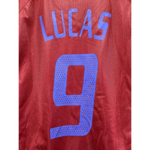 FC東京 (エフシートウキョウ) サッカーユニフォーム SIZE L レッド ルーカス・セベリーノ【9】2004年 スペイン遠征ユニフォーム ※サイン証明無 adidas 477486