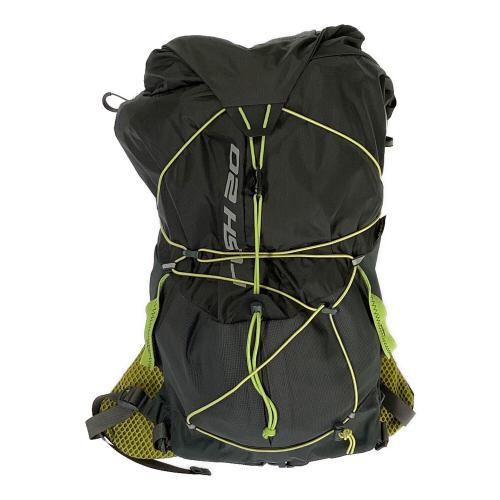 PAAGO WORKS (パーゴワークス) バックパック グレー×グリーン RUSH20 背面長40cm以下 トレラン用