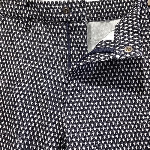 PEARLY GATES (パーリーゲイツ) ゴルフウェア(パンツ) メンズ SIZE L ネイビー×ホワイト 2023年モデル アーガイル 053-3231917