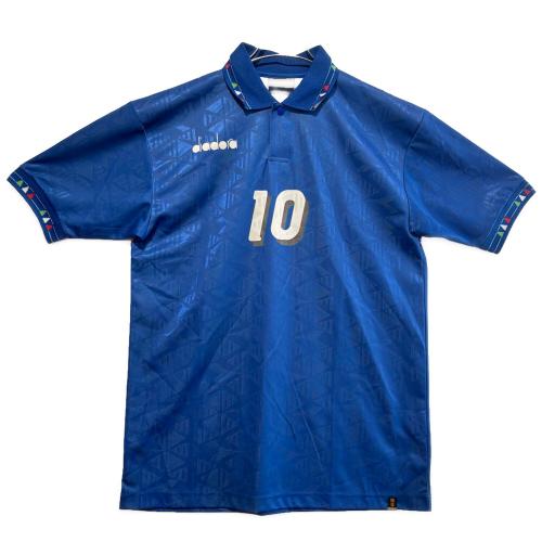 イタリア代表 DIADORA サッカーユニフォーム　SIZE L ブルー ロベルト・バッジョ【10】1994年ホームユニフォーム