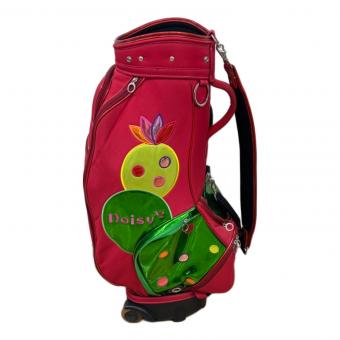 noisy noisy by mieko  uesako (ノイジーノイジーバイミエコウエサコ) キャディバッグ レッド