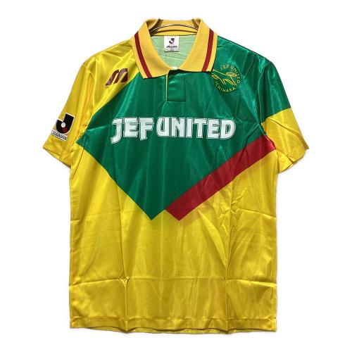 ジェフユナイテッド市原・千葉 サッカーユニフォーム メンズ SIZE O(XL相当) イエロー×グリーン 1993年シーズン ホームレプリカユニフォーム