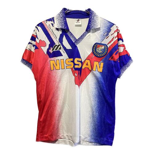 横浜F・マリノス (ヨコハマエフマリノス) サッカーユニフォーム メンズ SIZE L ホワイト×ブルー 初代アウェイユニフォーム