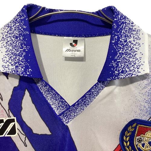 横浜F・マリノス (ヨコハマエフマリノス) サッカーユニフォーム メンズ SIZE L ホワイト×ブルー 初代アウェイユニフォーム