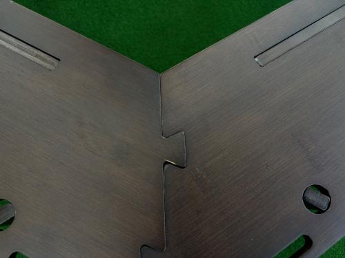 R/cr アウトドアテーブル ブラウン ヘキサゴンテーブル