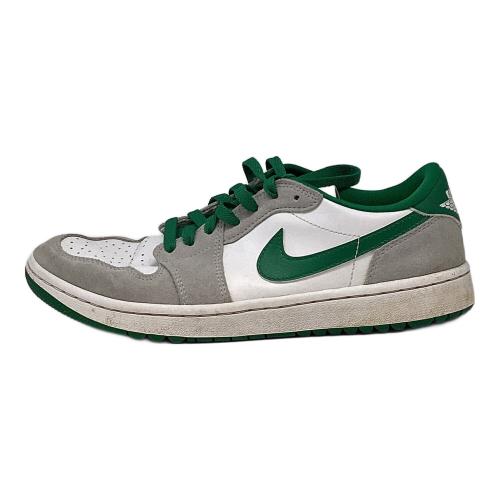 NIKE (ナイキ) ゴルフシューズ メンズ SIZE 26.5cm グレー×グリーン Air Jordan 1 Low Golf DD9315-112