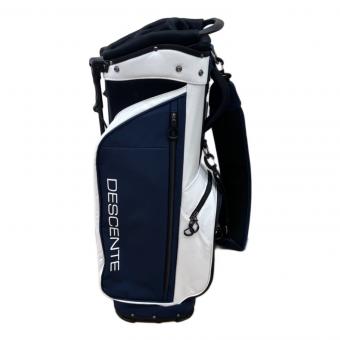 DESCENTE (デサント) キャディバッグ ネイビー×ホワイト 8.5型6口 スタンド型キャディ ACITVEコレクション