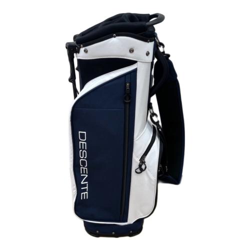 DESCENTE (デサント) キャディバッグ ネイビー×ホワイト 8.5型6口 スタンド型キャディ ACITVEコレクション