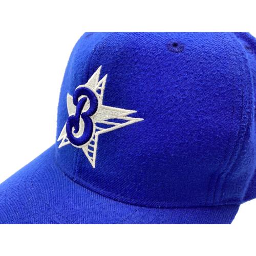 横浜DeNAベイスターズ (ヨコハマディーエヌエーベイスターズ) 応援グッズ ブルー 実使用 当時物 RAWLINGS 帽子 プロ仕様モデル