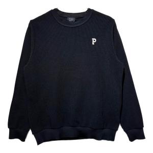 PEARLY GATES (パーリーゲイツ) ゴルフウェア(トップス) メンズ SIZE L ブラック ハイブリッドコットンクルーネックプルオーバー 2023年モデル ＠ その他 053-3170201