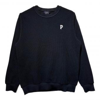 PEARLY GATES (パーリーゲイツ) ゴルフウェア(トップス) メンズ SIZE L ブラック ハイブリッドコットンクルーネックプルオーバー 2023年モデル ＠ その他 053-3170201