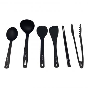 Snow peak (スノーピーク) アウトドア食器 廃盤品含む  菜箸・スパチュラ・キッチンスプーン・お玉・しゃもじ・トング＠ キッチンツール6点セット シリコーン