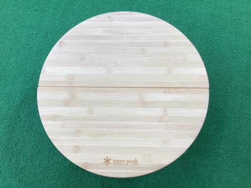 Snow peak (スノーピーク) アウトドアテーブル 廃盤品 ワンアクションちゃぶ台竹 S