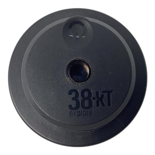 38explore (ミヤエクスプローラー) LEDランタン ブラック×ホワイト/紋章柄 DEVISE WORKS 38灯(ミヤビ)