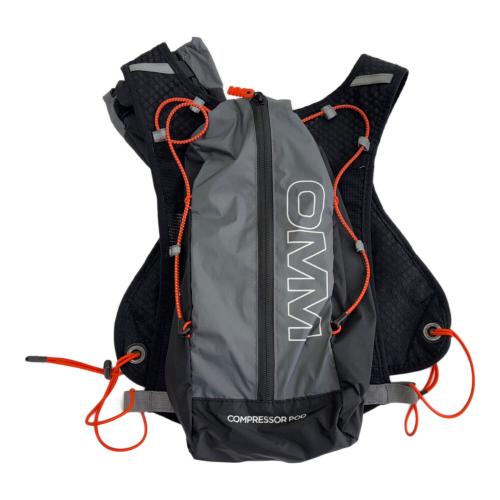 OMM (オリジナルマウンテンマラソン) バックパック 5L グレー COMPRESSOR POD 背面長40cm以下 トレラン用