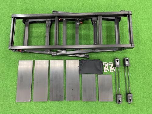 Hasegawa (ハセガワ) アウトドアテーブル ブラック WANTKEYCAMP アルミグリルテーブル