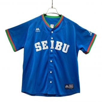 埼玉西武ライオンズ (サイタマセイブライオンズ)SIZE L スカイブルー ＠ Majestic 1979年復刻デザインレプリカユニフォーム JM08-SL-9003