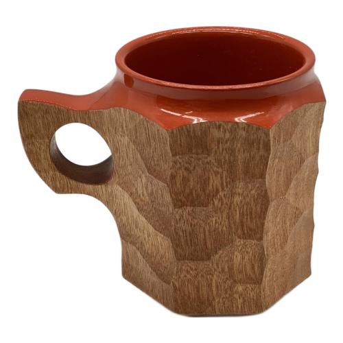 Akihiro WOODWORKS (アキヒロウッドワークス) アウトドア食器 Lサイズ レッド Jincup Urushi