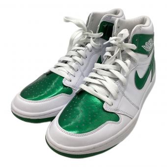 NIKE (ナイキ) ゴルフシューズ メンズ SIZE 29cm ホワイト×グリーン Air Jordan 1 High DQ0660-130