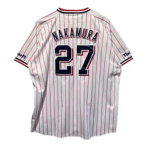 東京ヤクルトスワローズ (トウキョウヤクルトスワローズ) 応援グッズ XLサイズ ホワイト×レッド Majestic製 ユニフォーム 中村悠平【27】 レプリカ JM08-YS-9004-WH