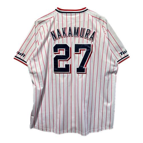 東京ヤクルトスワローズ (トウキョウヤクルトスワローズ) 応援グッズ XLサイズ ホワイト×レッド Majestic製 ユニフォーム 中村悠平【27】 レプリカ JM08-YS-9004-WH