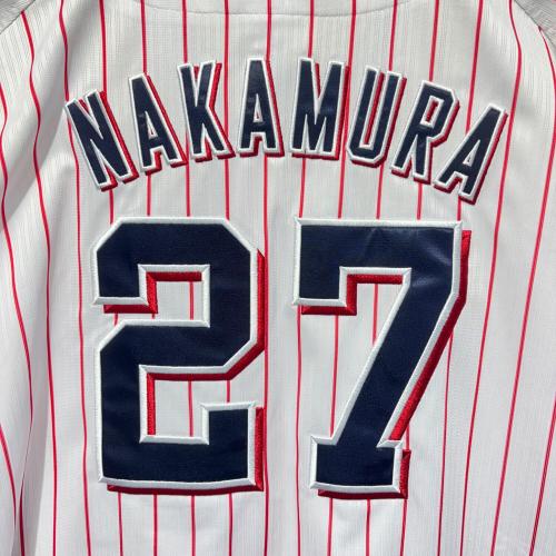 東京ヤクルトスワローズ (トウキョウヤクルトスワローズ) 応援グッズ XLサイズ ホワイト×レッド Majestic製 ユニフォーム 中村悠平【27】 レプリカ JM08-YS-9004-WH