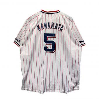 東京ヤクルトスワローズ (トウキョウヤクルトスワローズ) 応援グッズ XLサイズ ホワイト×レッド Majestic製 ユニフォーム 川端慎吾【5】