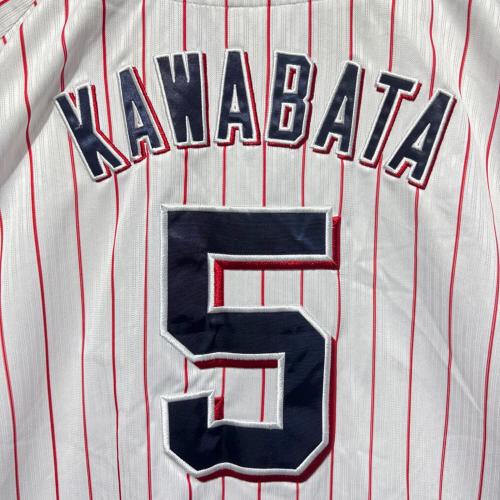 東京ヤクルトスワローズ (トウキョウヤクルトスワローズ) 応援グッズ XLサイズ ホワイト×レッド Majestic製 ユニフォーム 川端慎吾【5】