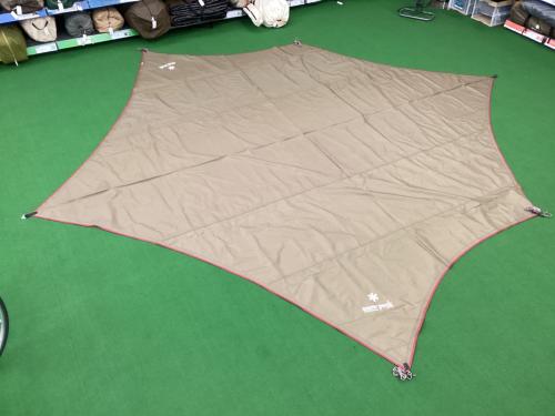 Snow peak (スノーピーク) ヘキサタープ 475×490(h)cm 程度B ヨゴレ有 TP-040 HDタープシールドヘキサPro. M 3～5人用