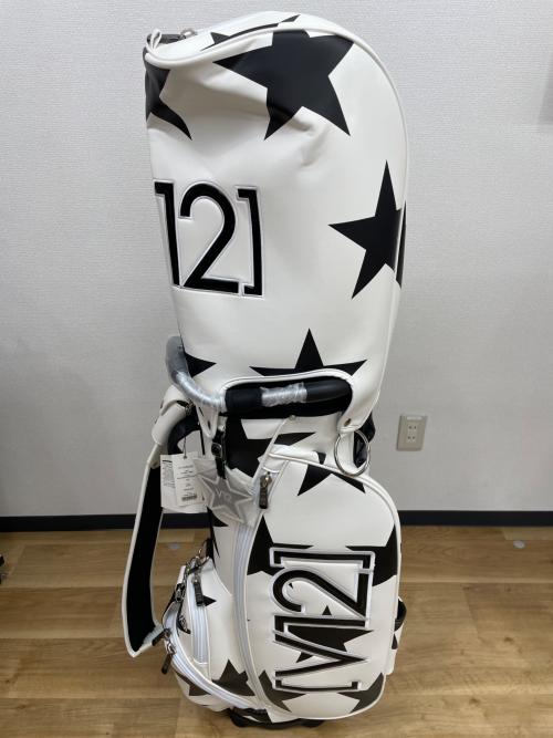 V12 (ヴィトゥエルブ) キャディバッグ ホワイト×ブラック 9型 スタンド式 V122221-CB01 STD STAR STAND CADDY 9