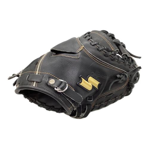 SSK (エスエスケイ) 軟式グローブ ブラック RAWHIDE LACING キャッチャーミット SSM-201