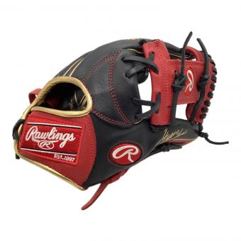 RAWLINGS (ローリングス) 軟式グローブ ブラック×レッド HYPER TECH R2G 内野用 GRXFHTCN62