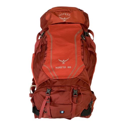OSPREY (オスプレー) バックパック レッド Kestrel 38 背面長 51cm以上 31-40L(山小屋泊)